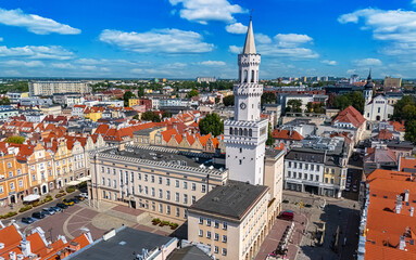 Fototapeta premium View of Opole old town in Opole Voivodeship, Poland