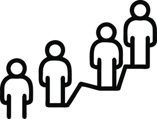 career growth icon, success career growth icon, success career growth icon, career path & performance icon design