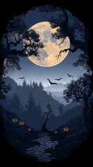Fototapeta premium Halloween card Design