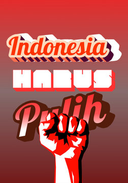 warga bantu warga. citizens helping citizens. the community coming together to assist their neighbours. Indonesia harus pulih. Indonesia harus pulih - 1