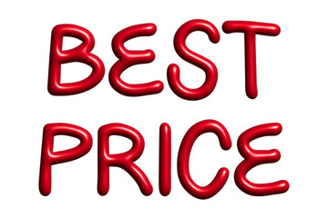 Best price lettering 3d word Template for marketing ad, print, web, banner, poster, flyer