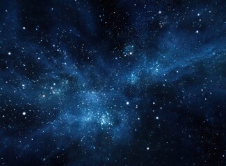 Naklejka premium Deep space nebula with numerous stars