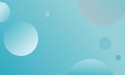 Abstract Blue and Teal Bubble Background with Gradient Shapes