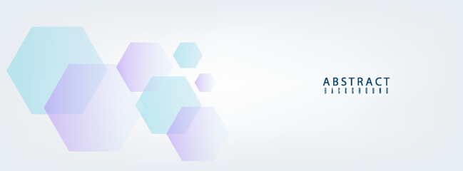 Abstract light blue purple and white gradient hexagon pattern element background. Overlapping geometry design. Modern simple style hexagon graphic concept. eps10