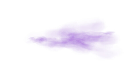 Soft Purple Smoke Trail. Realistic Misty Effect for Atmospheric Design, Visual Overlays, or Abstract Digital Art Projects