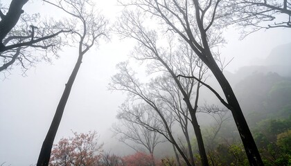 Misty Forest Canopy View