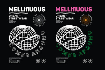 Editable written text ready to print vintage tshirt design