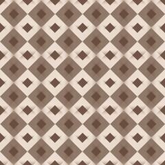Naklejka premium Geometric seamless pattern with decorative squares for wallpaper and fabric design