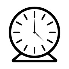 time clock icon png isolated on transparent background 