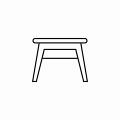 small table icon icon sign vector