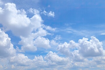 Obraz premium Vast expanse of a partly cloudy sky