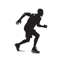 Basketball, football, baseball Player silhouette set vector illustration isolated on Transparent Background