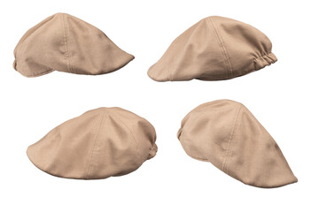 Ascot cap isolated on a white background.