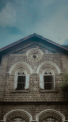 old house with a window