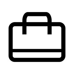 Abstract vector Briefcase line art icon design 