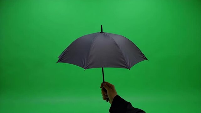 hand holding umbrella