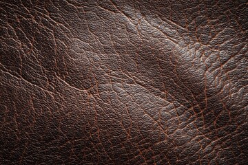 Close-up view of dark brown leather texture (3)