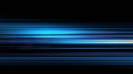 A burst of blue energy surges forward light painting the darkness in an electric dance of digital
