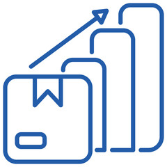 Consumption Outline Blue Icon