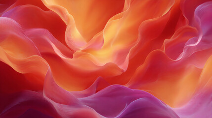 Fototapeta premium Abstract Painting: Vibrant Orange, Pink, and Purple Swirls