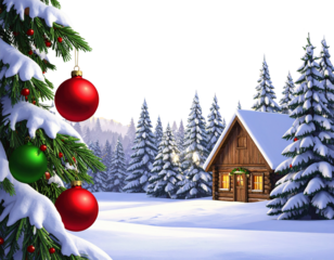 Christmas ans New Year seasonal social media background design in square with blank s