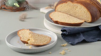 Traditional Portuguese Easter bread Folar