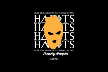 Editable written text ready to print vintage tshirt design