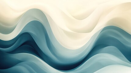 Soft blue cream swirl water abstract pattern in vector flat style, ideal for wallpaper, web background, and social media profile pictures