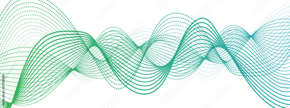 Poster abstract wave design with dynamic flowing blue lines on a white background. smooth curves and gradie