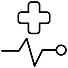 Obraz premium Health Outline Icon