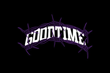 Editable written text ready to print vintage tshirt design