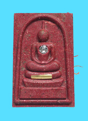 amulets of famous monks are believed in by many people in thailand.