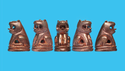 Singha, a famous monk's amulet, has many believers in Thailand.