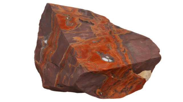Red jasper stone mineral rock specimen gemstone geology crystal healing earthy nature earthy texture 100mm on transparent background