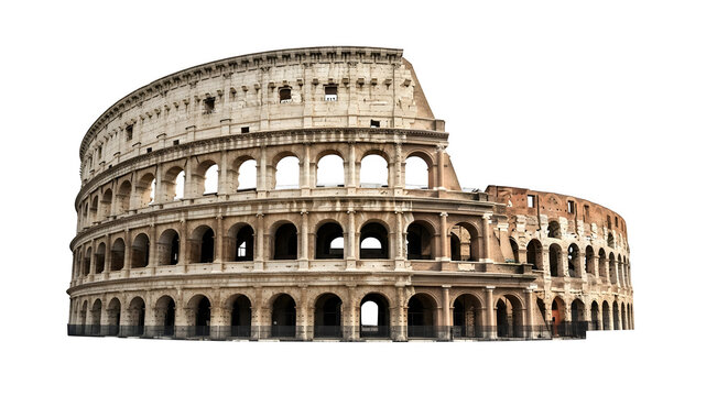 The Colosseum A Majestic Roman Amphitheater in Italy.
