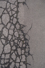 風化したアスファルト