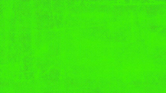 Abstract stop motion graphic with green screen grunge halftone dot overlay for creative backgrounds	