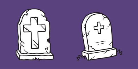 tombstones crosses and stones for halloween