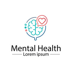 Minimalist mental health logo