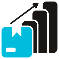 Consumption Glyph Blue Grey Icon