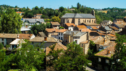 Village de Lagu&eacute;pie, dans le Tarn-et-Garonne