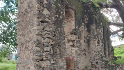 Last Remaining Wall of Ancient Shahi Farod Gah Built in 1589 Showing Gakkhar Heritage and Mughal Era Architecture