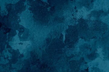 Abstract Dark Blue Watercolor Canvas with Grunge Texture for Moody, High Quality Backgrounds and Creative Projects