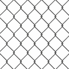 Naklejka premium Photo of a seamless pattern of a chainlink fence, creating a geometric texture with diamond shapes, suitable for backgrounds and graphic design elements