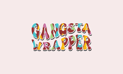 Gangsta Wrapper retro70s design
