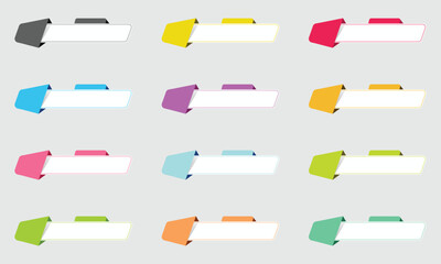 Set of Modern Infographics Banners