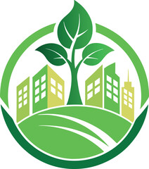 Green Leaf and Nature Icon for Sustainable Branding