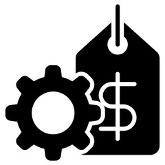 Price Glyph Black Icon