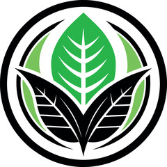 Green Leaf and Nature Icon for Sustainable Branding