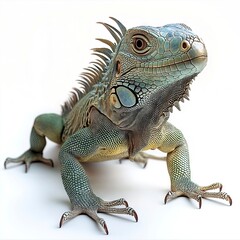 Obraz premium Photo of Iguana Isolated on white background